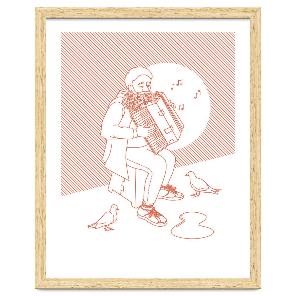 "For Love Not Money" in Orange