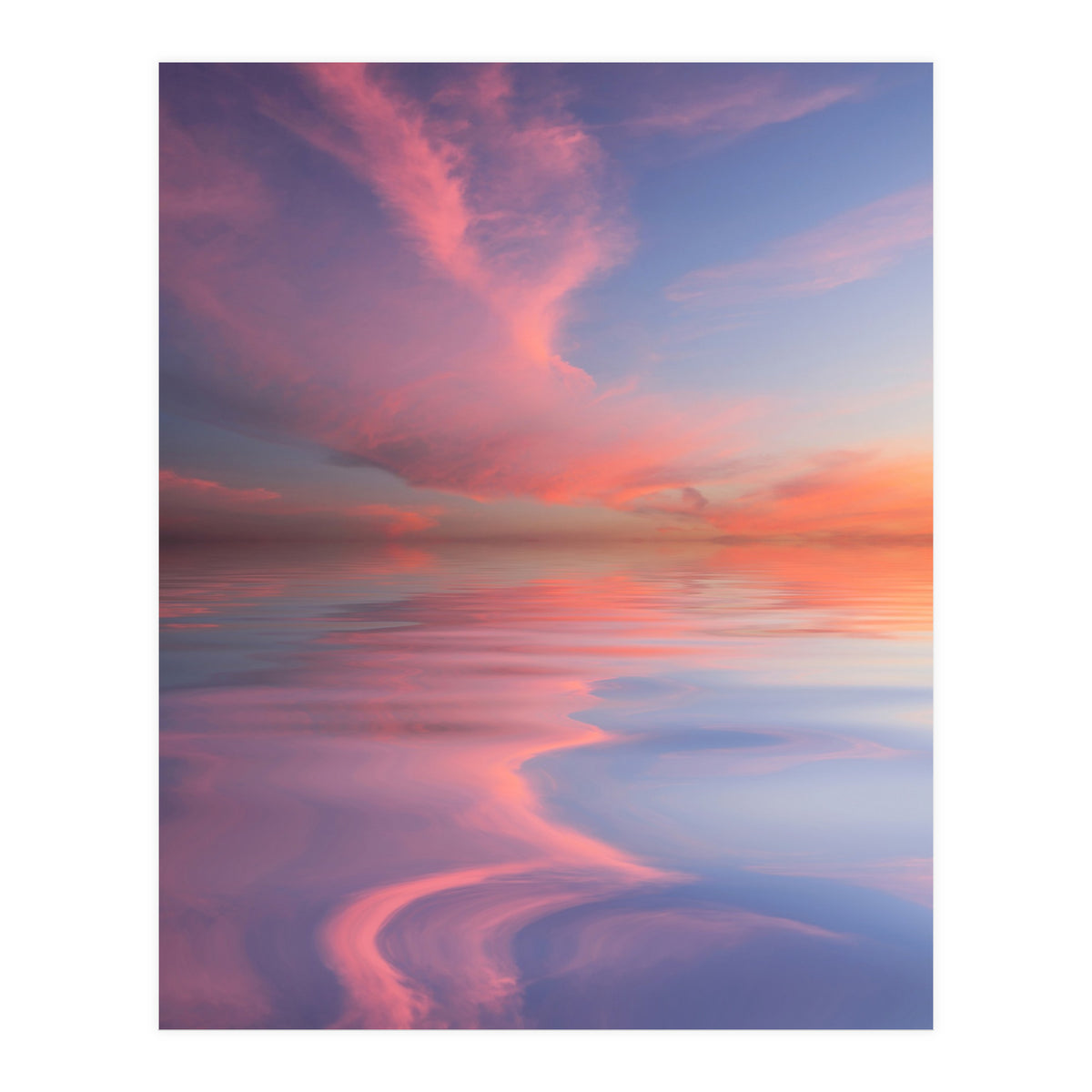 Pink and Blue Sunset (Print Only)