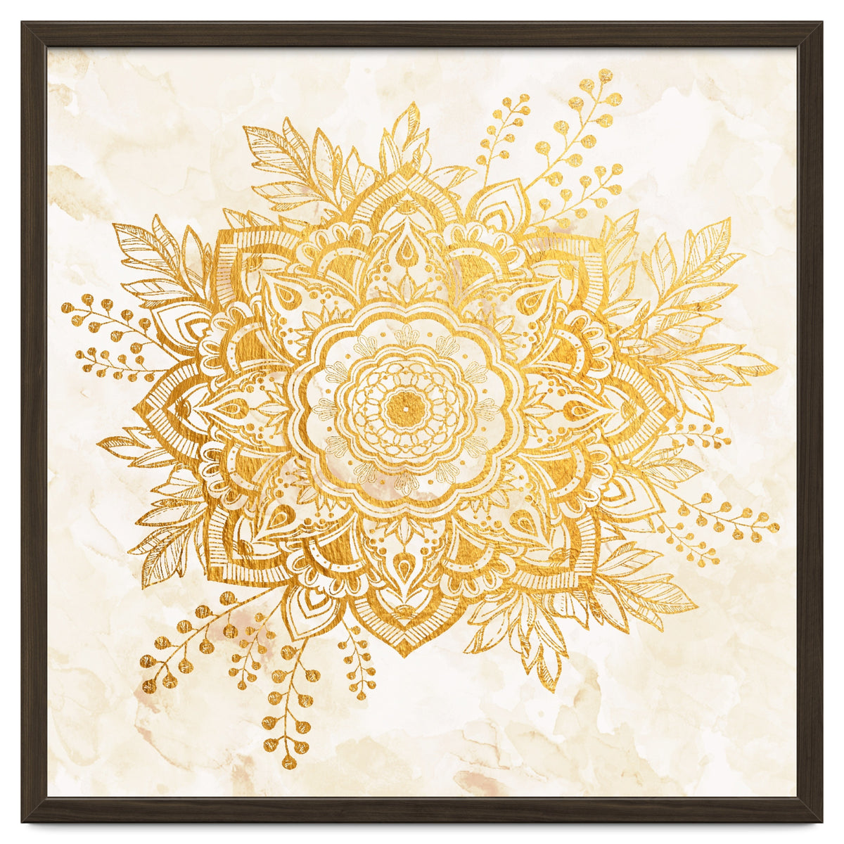 Queen Starring of Mandala-Gold Sunflower II