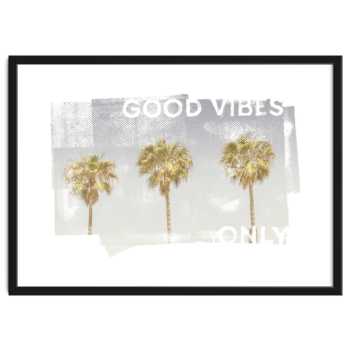 Vintage palm trees | good vibes only