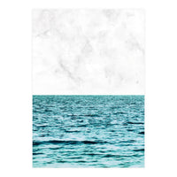 Ocean + Marble Ii (Print Only)