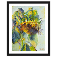 Sunflower Art. Sunny day sunflowers Art