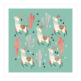 Llama In Green Desert (Print Only) thumbnail