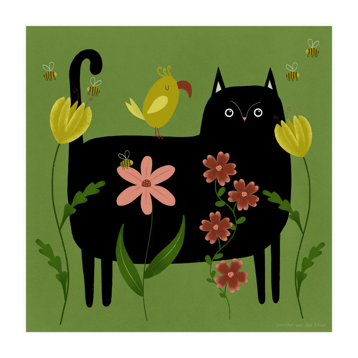 Cat 99: Spring time! (Print Only)