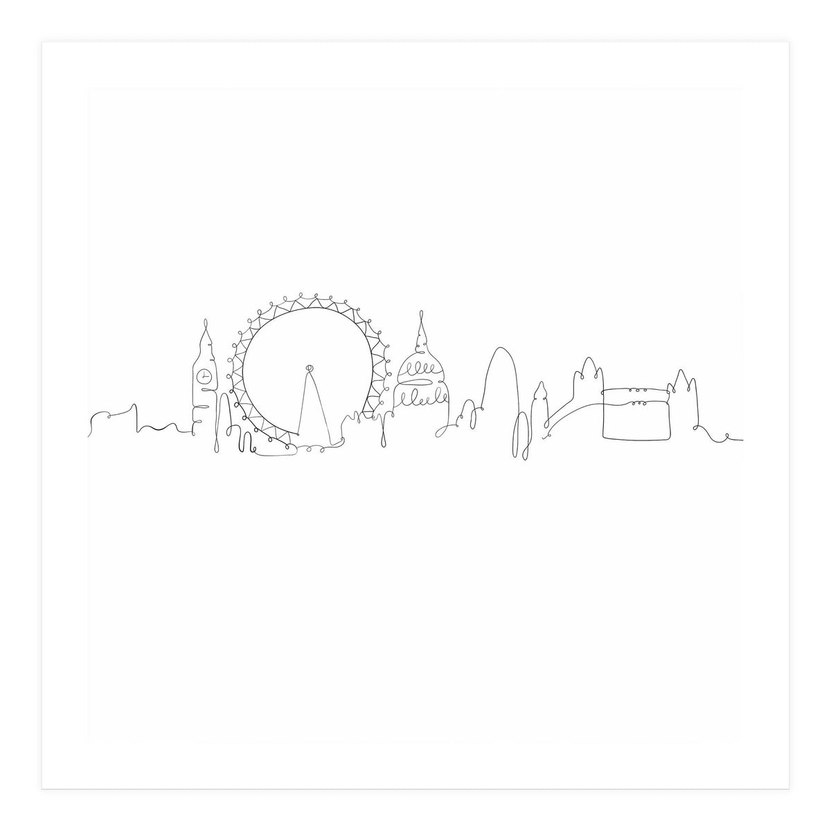One Line Art London (Print Only)