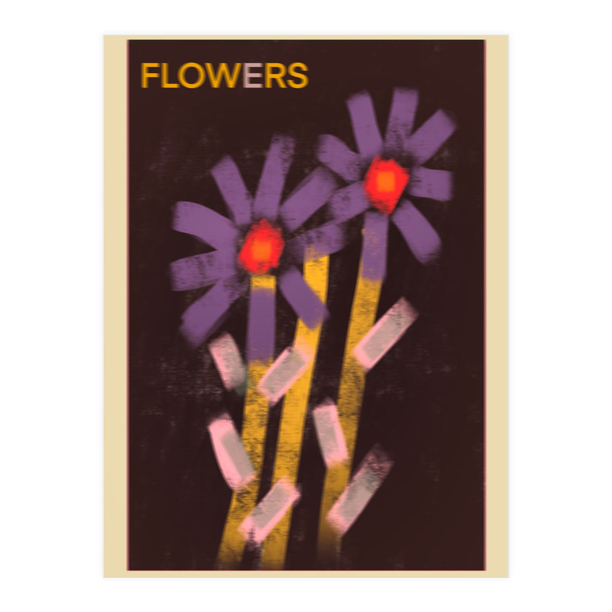 Blurry flowers  (Print Only)
