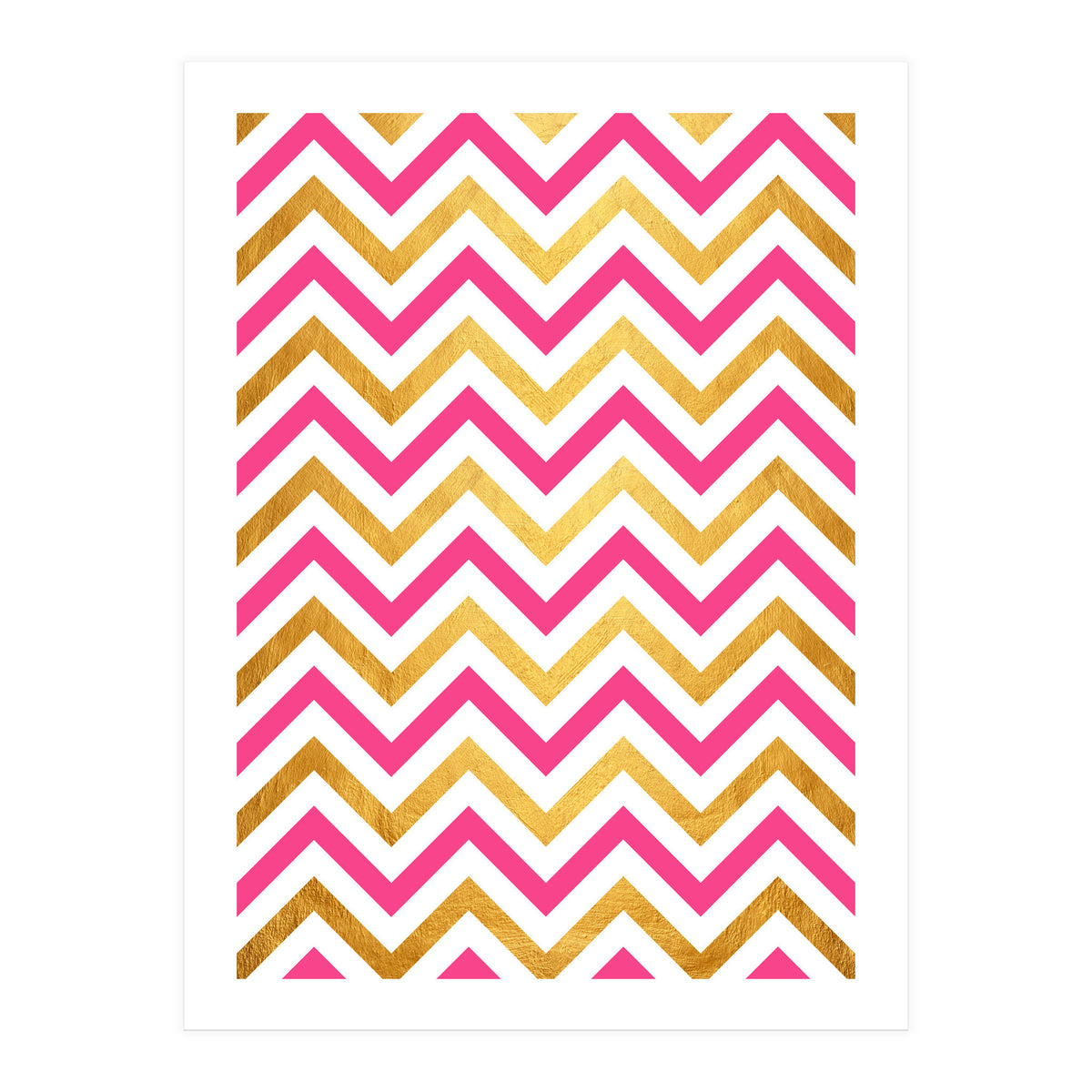 Chevron Golden I (Print Only)