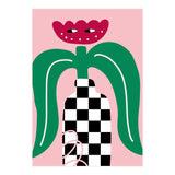 Flower in Checker Vase (Print Only) thumbnail
