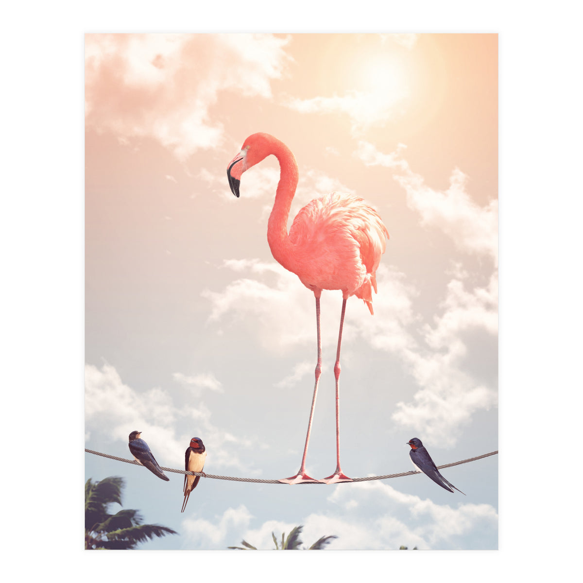 Flamingo & Friends (Print Only)