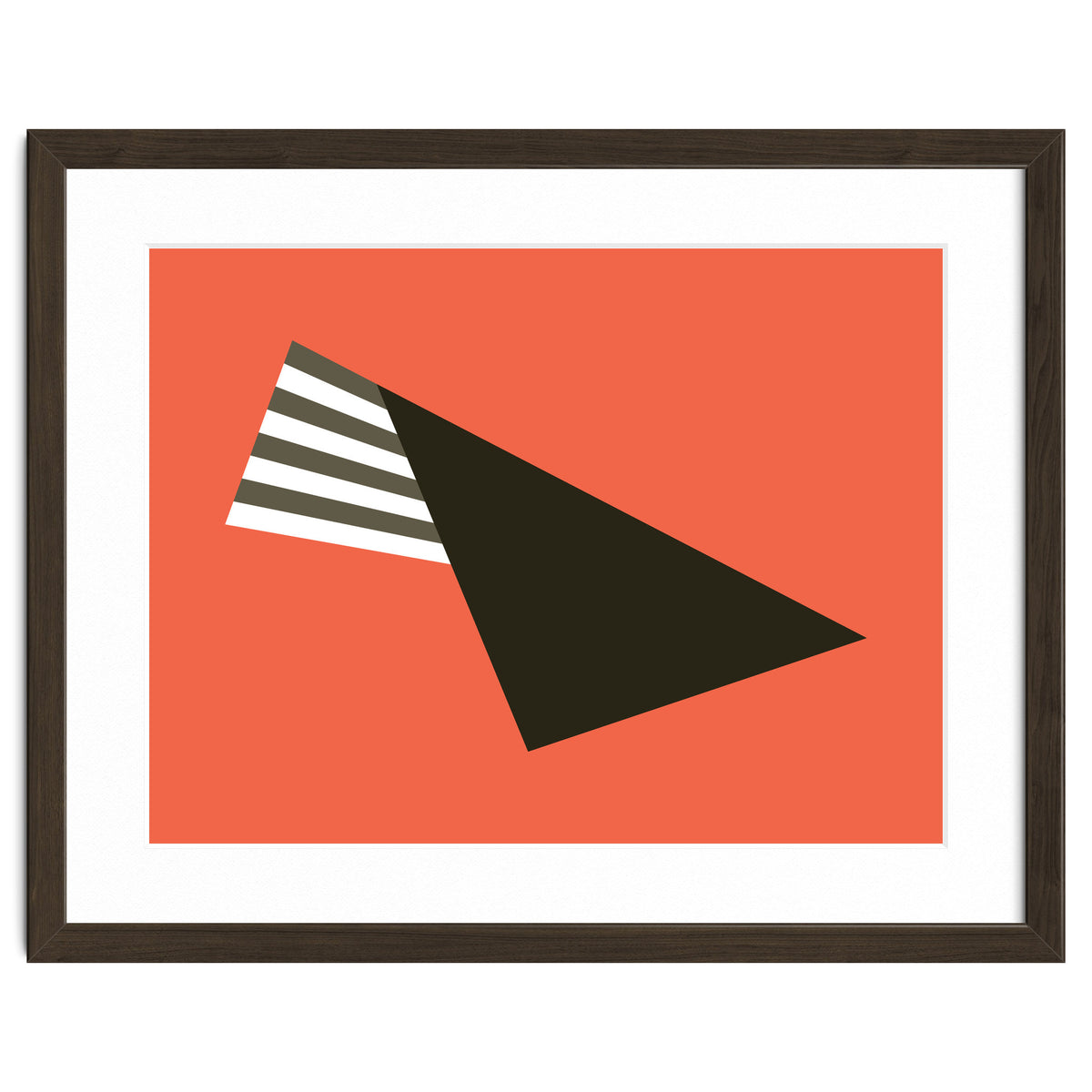 Geometric Shapes No. 75 - pink & stripes