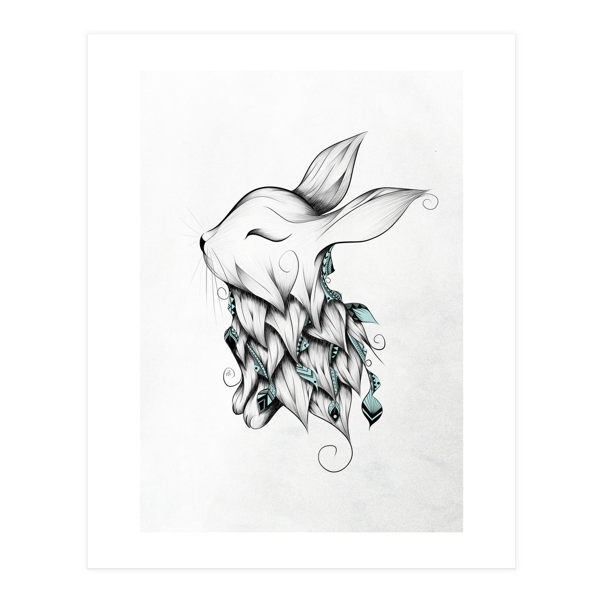 Poetic Rabbit (Print Only)