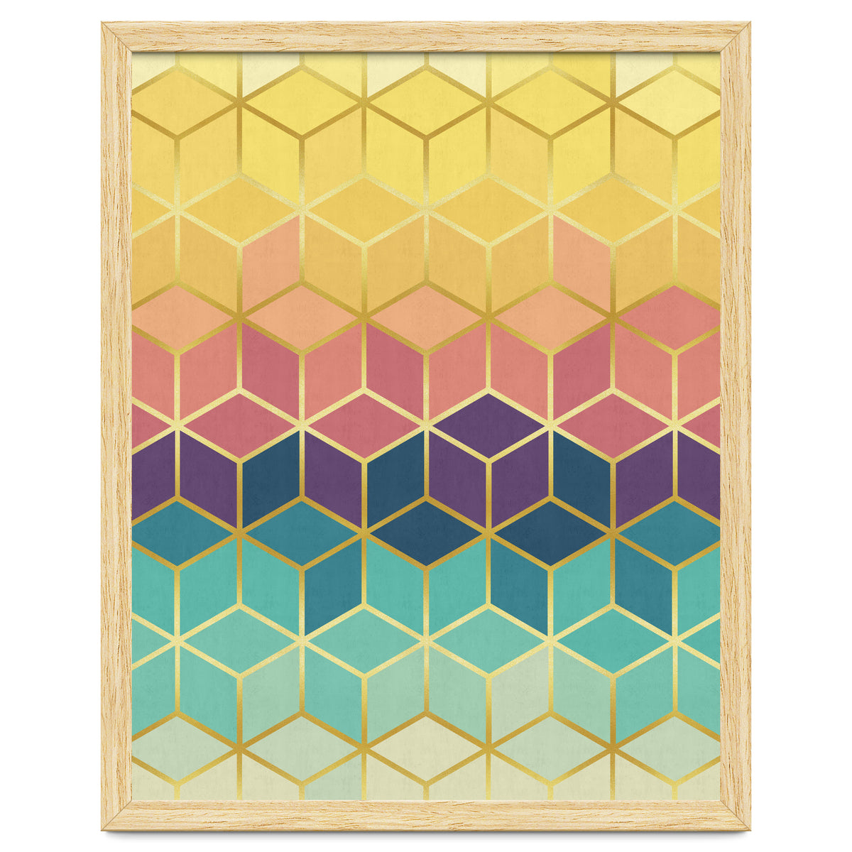 Colorful and golden pattern I