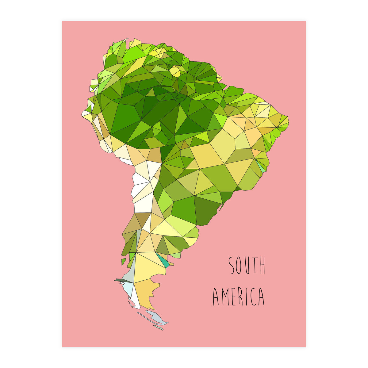SOUTH AMERICA – Pink (Print Only)