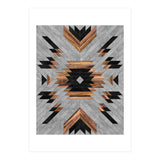 Urban Tribal Pattern No.6 - Aztec - Concrete and Wood (Print Only) thumbnail