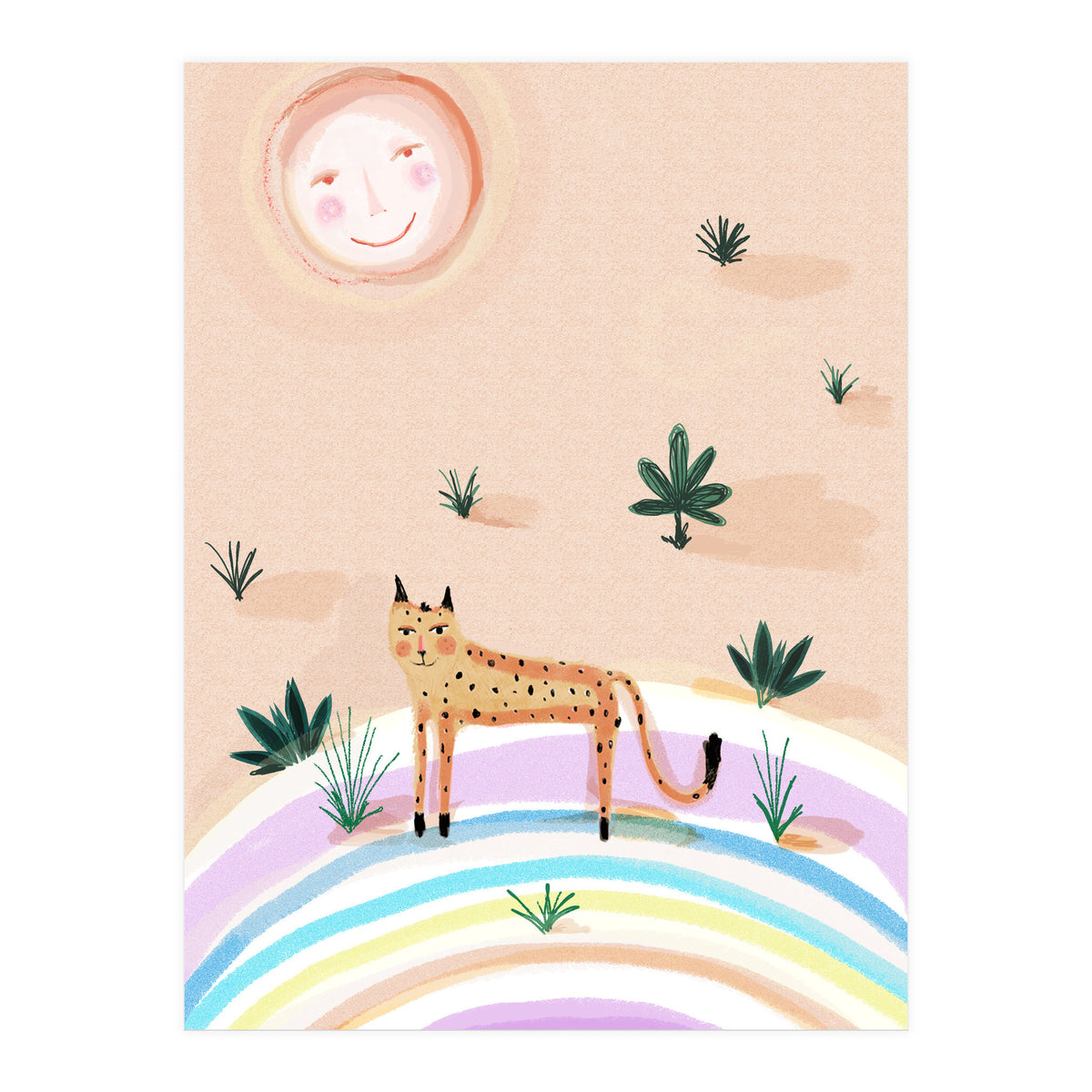 Rainbow Leopard  (Print Only)