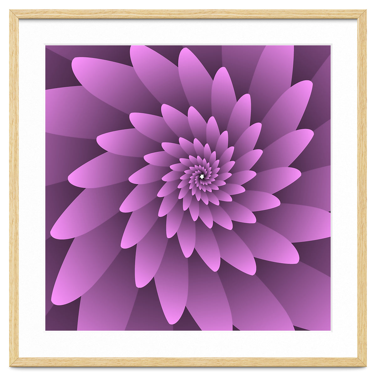 3 D Floral Modern Pink Art