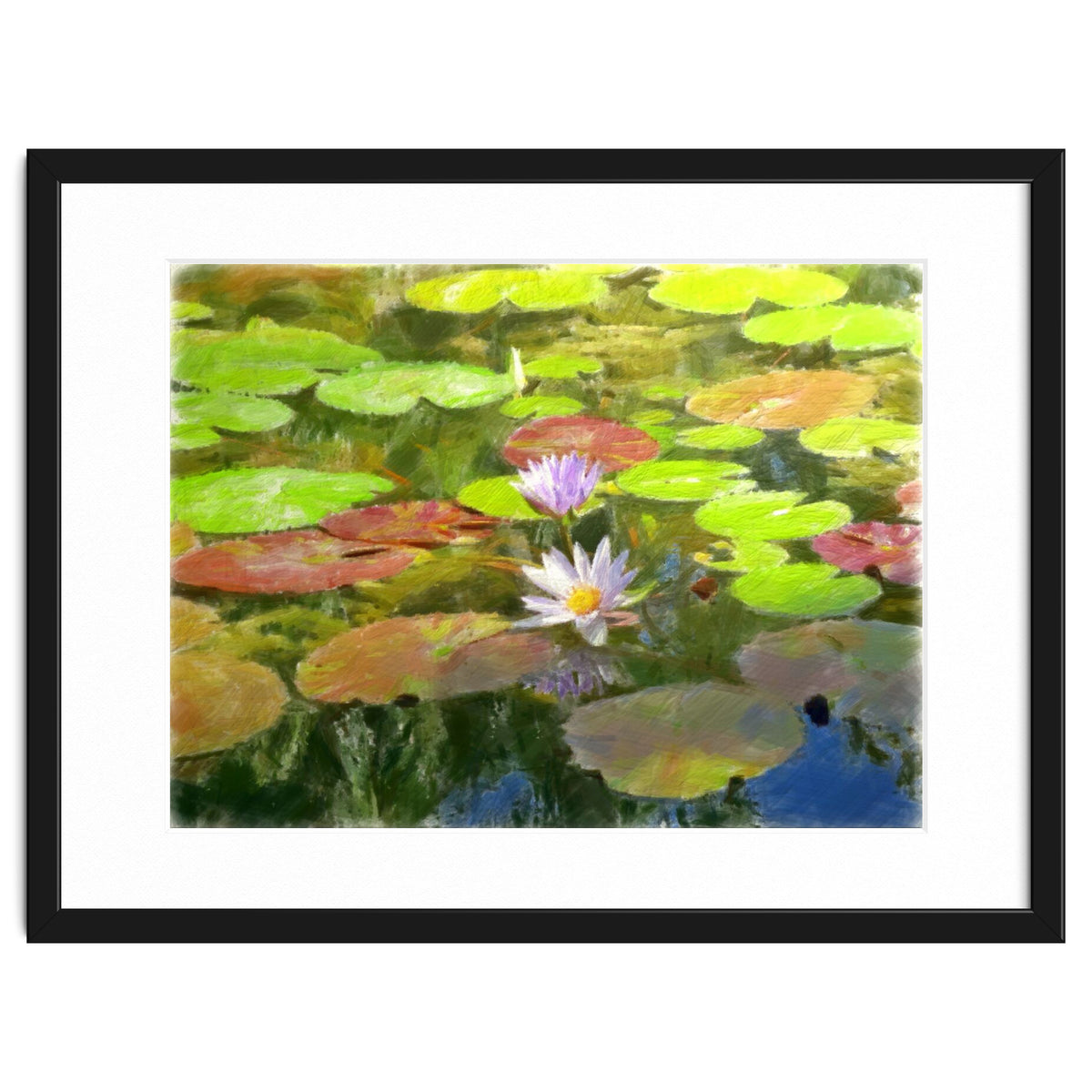 Floating in the water