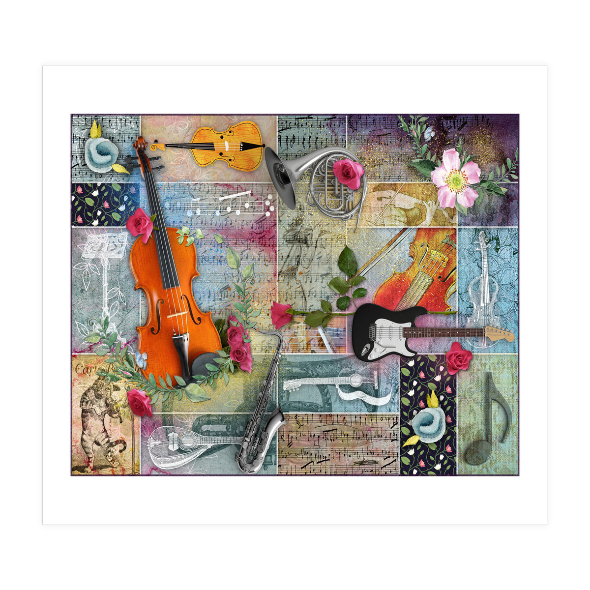 Musical Garden Collage (Print Only)