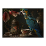 Parrot with a Tea Cup and Teapot (Print Only) thumbnail
