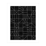My Favorite Geometric Patterns No.9 - Black (Print Only) thumbnail