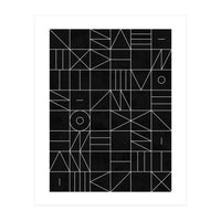 My Favorite Geometric Patterns No.9 - Black (Print Only)