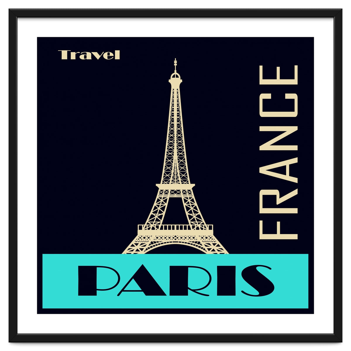 Travel Paris France Poster