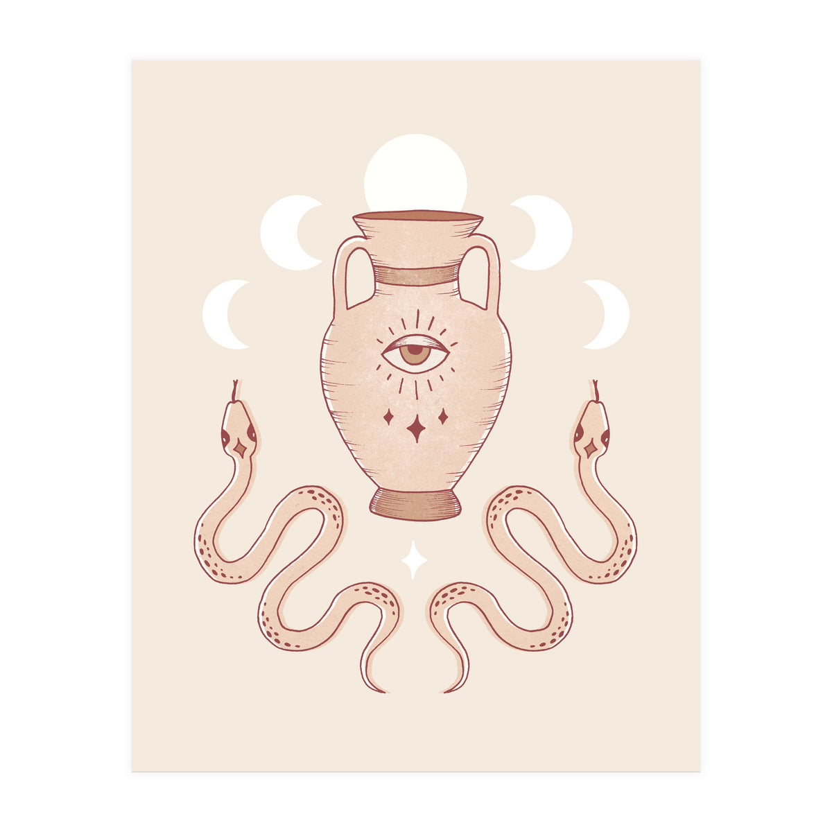 Terracotta Snakes (Print Only)