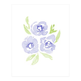 Wild Roses | Periwinkle Blue (Print Only) thumbnail