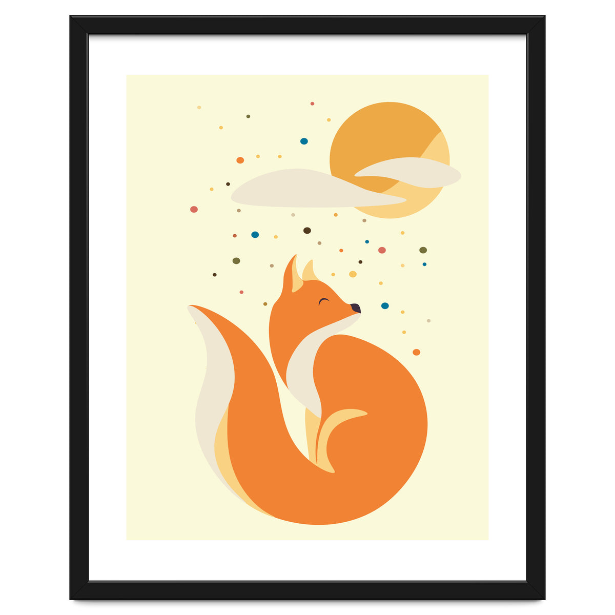 Foxy felt with the heart