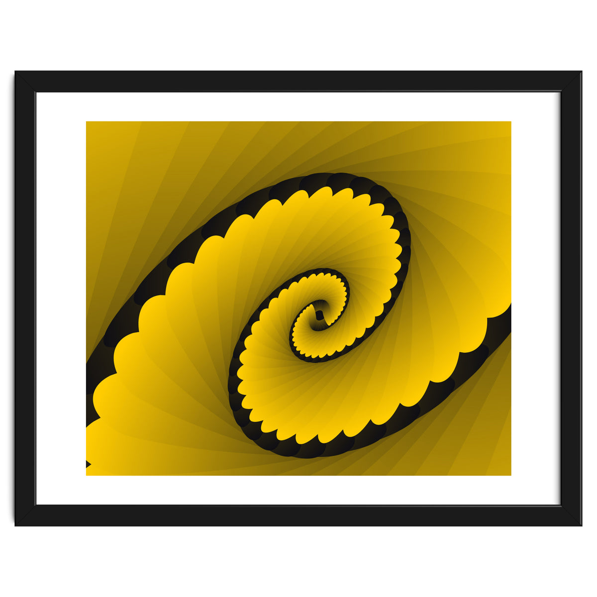 Abstract Floral Yellow