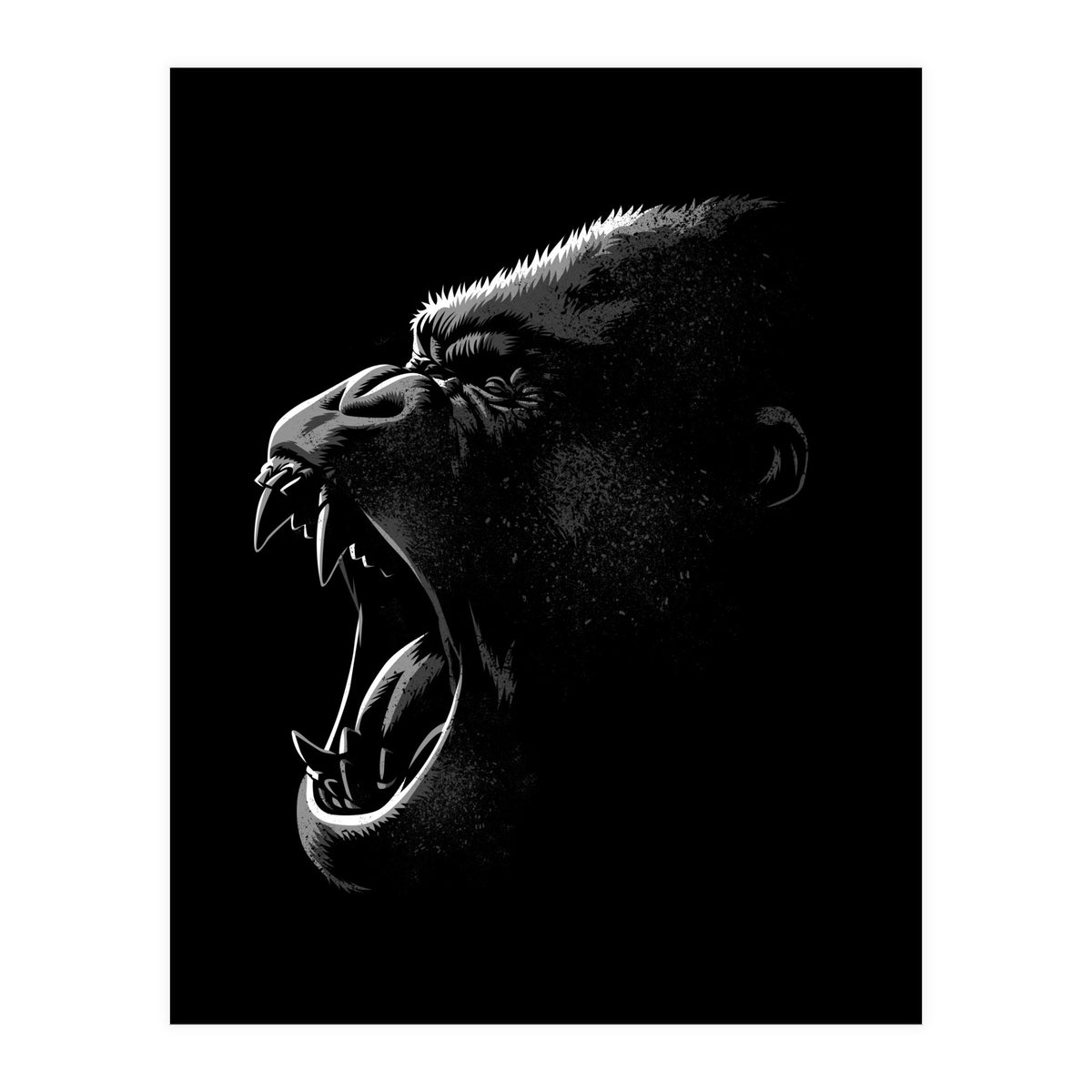 Gorilla Attack (Print Only)