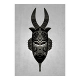 Horned Tribal Mask  (Print Only) thumbnail