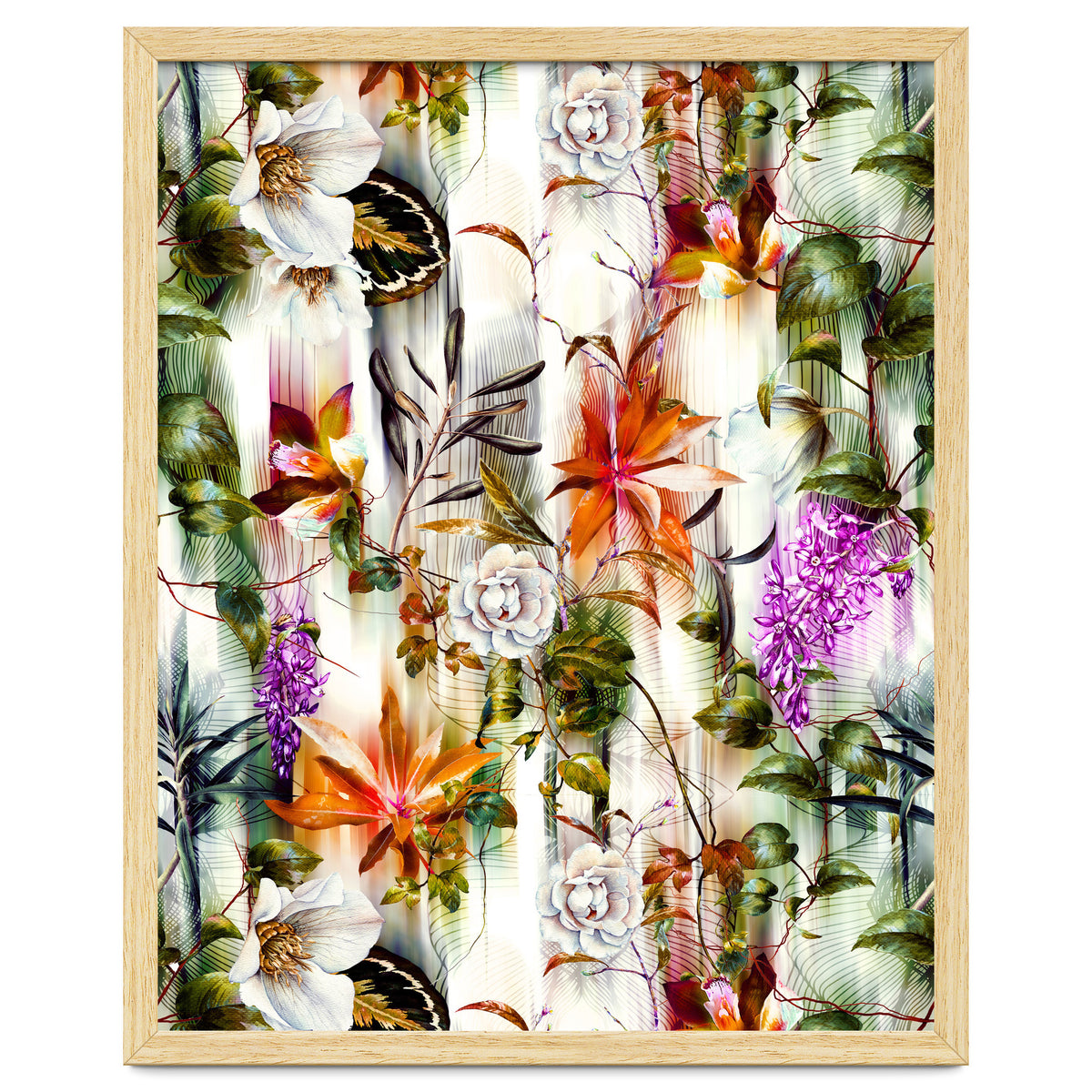 Abstract Motion Blur Floral