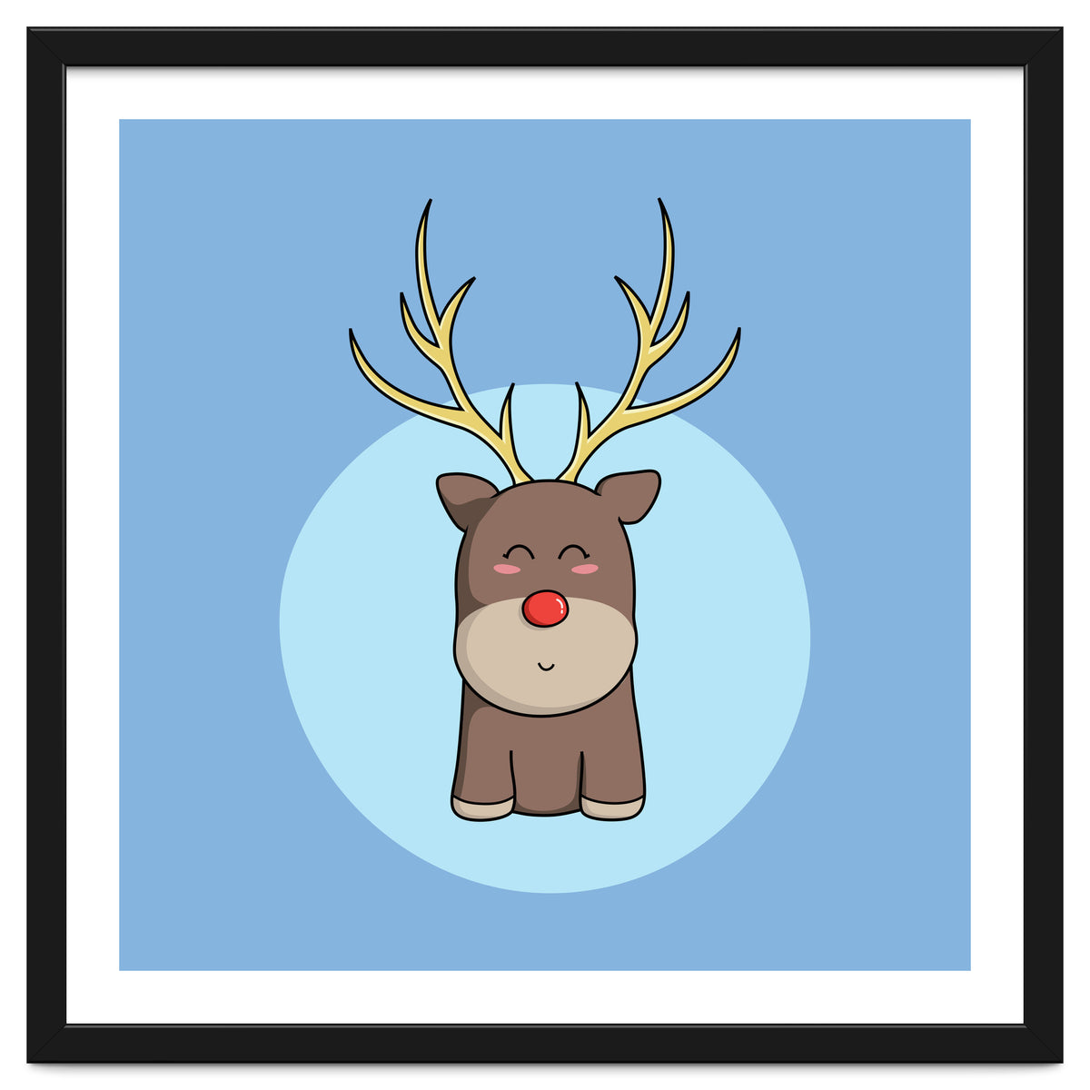 Kawaii Cute Christmas Reindeer