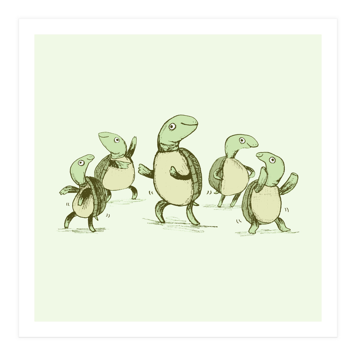 Dancing Turtles (Print Only)