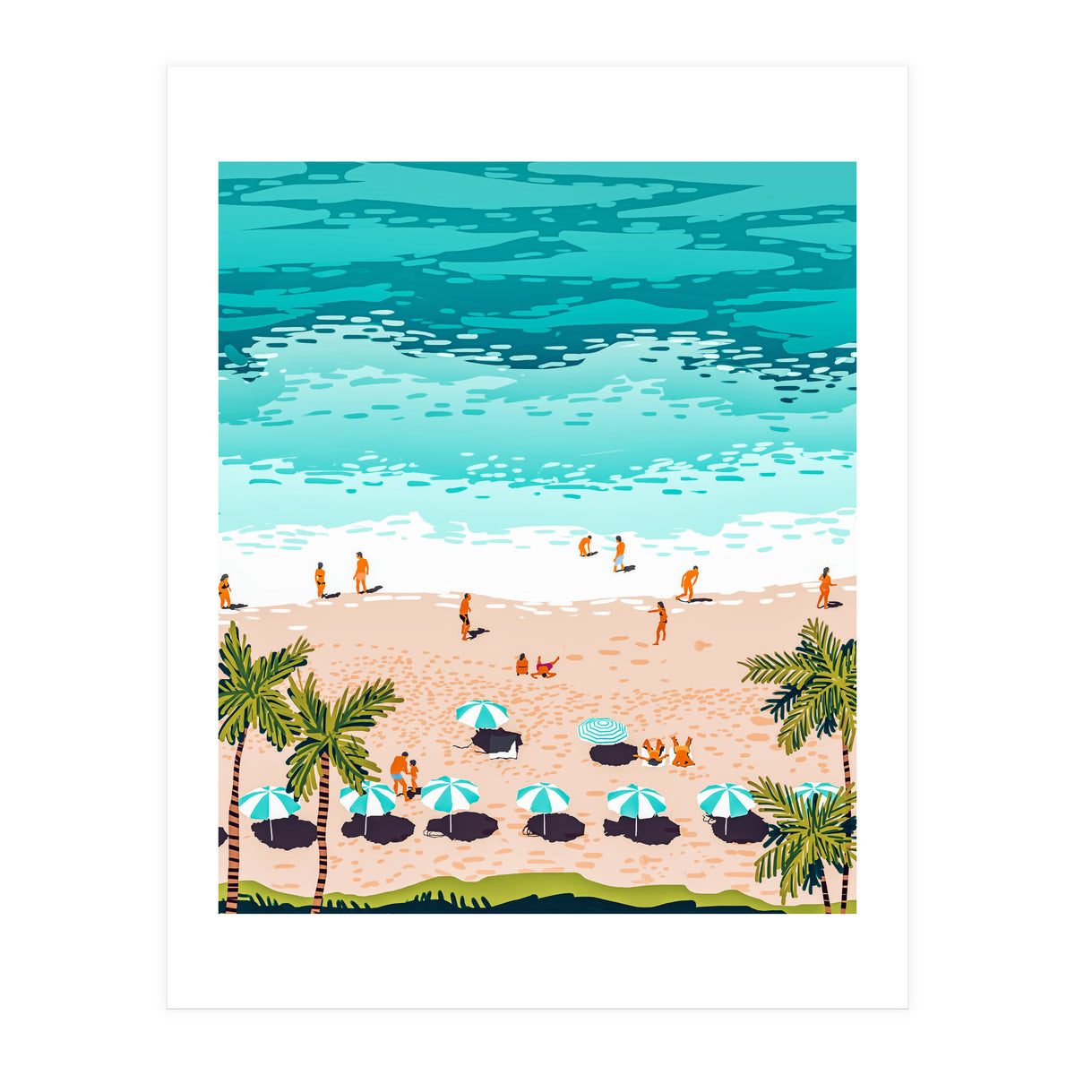 Dream in Colors Borrowed From The Sea | Ocean Tropical Beachy Summer | Swim Surf Travel Vacation (Print Only)