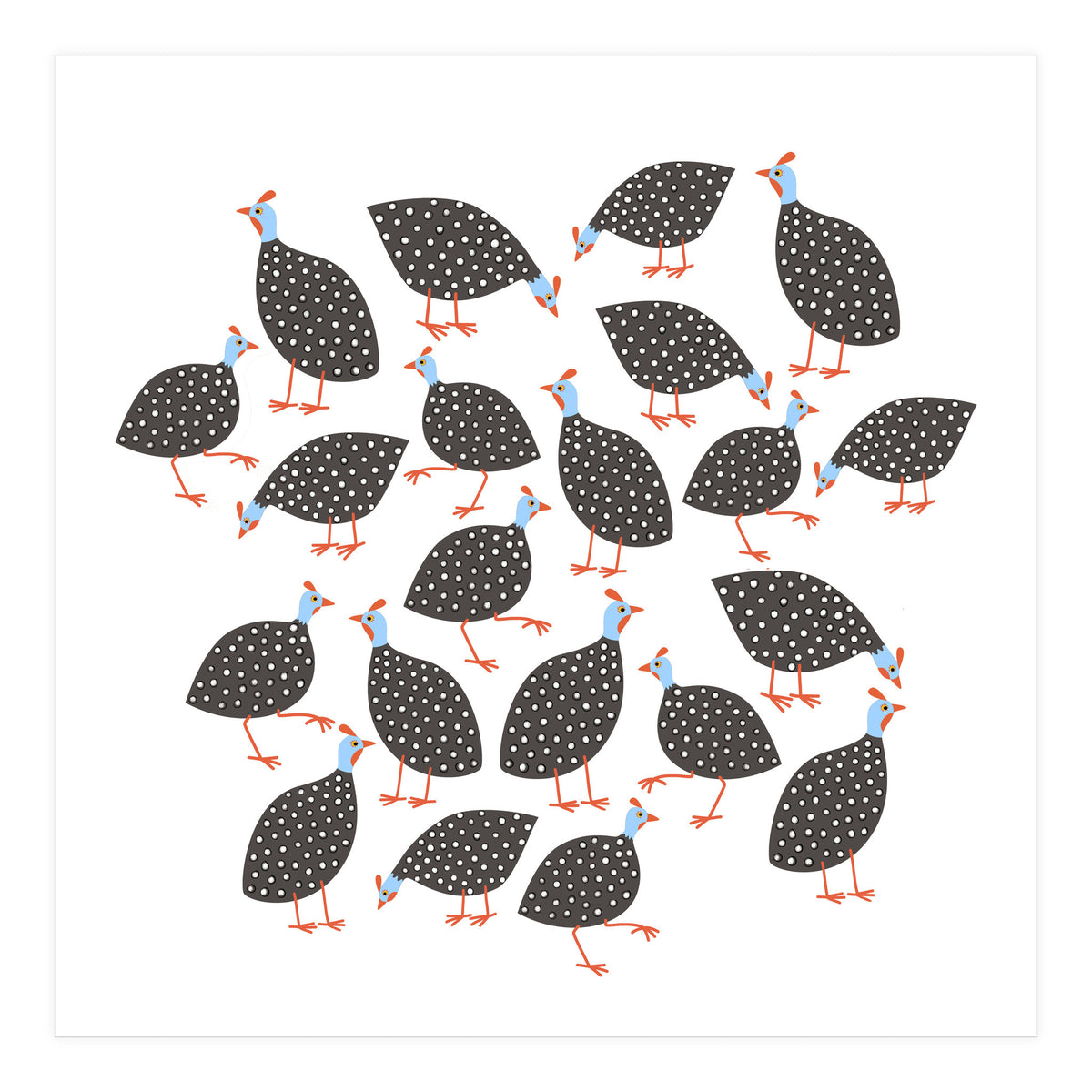 Guinea Hens (Print Only)