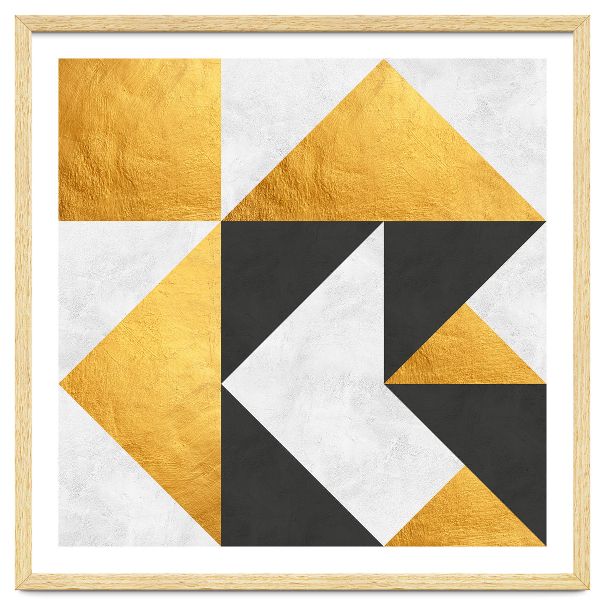 Gray and Gold Composition II