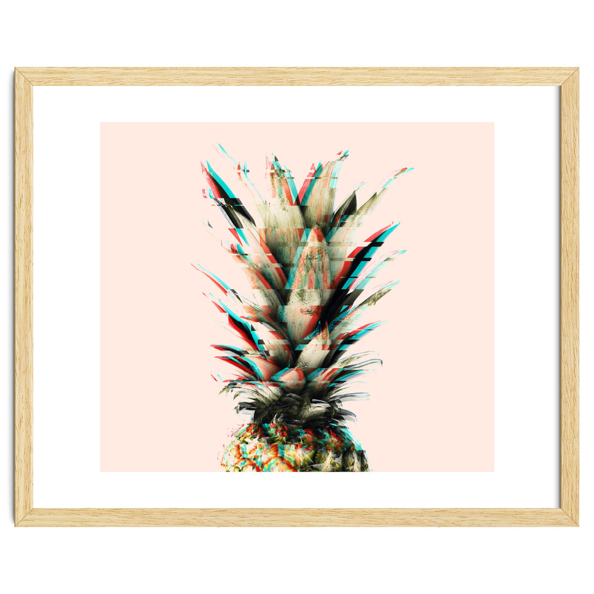 Glitch pineapple pink