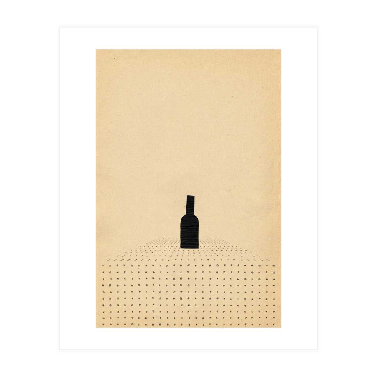 Wine bottle on the table (Print Only)