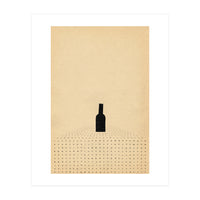 Wine bottle on the table (Print Only)