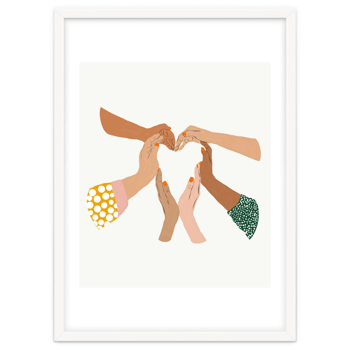 Indiscrimination | Anti-Racism Painting | Unity Illustration | Women Empowerment Growth Mindset