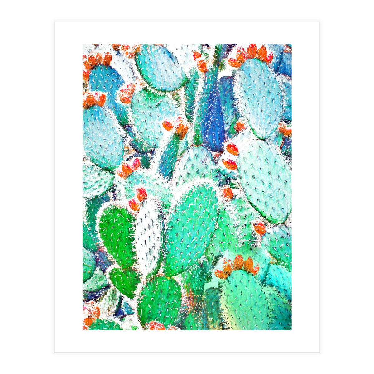 Painted Cactus (Print Only)