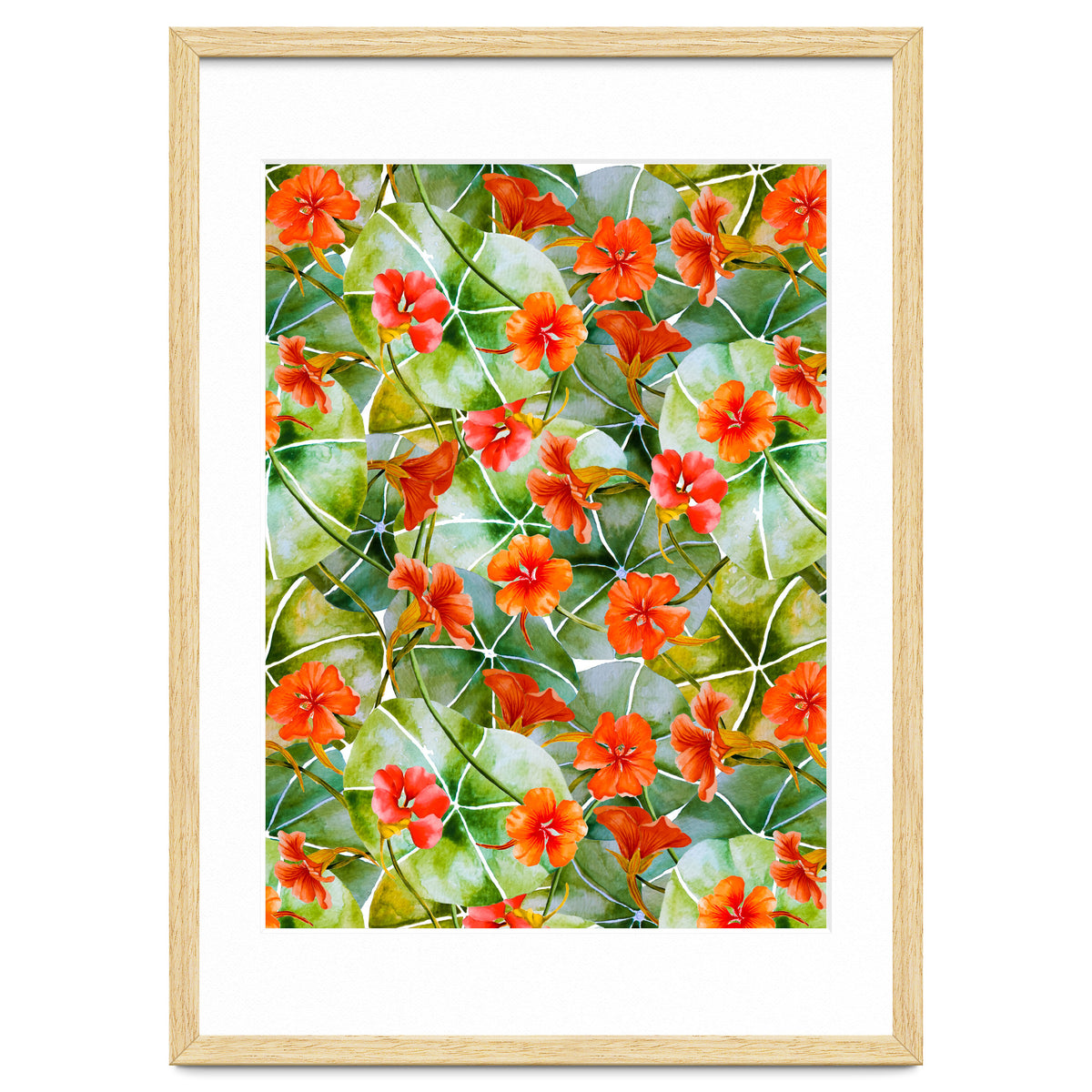 Nasturtiums watercolor 01