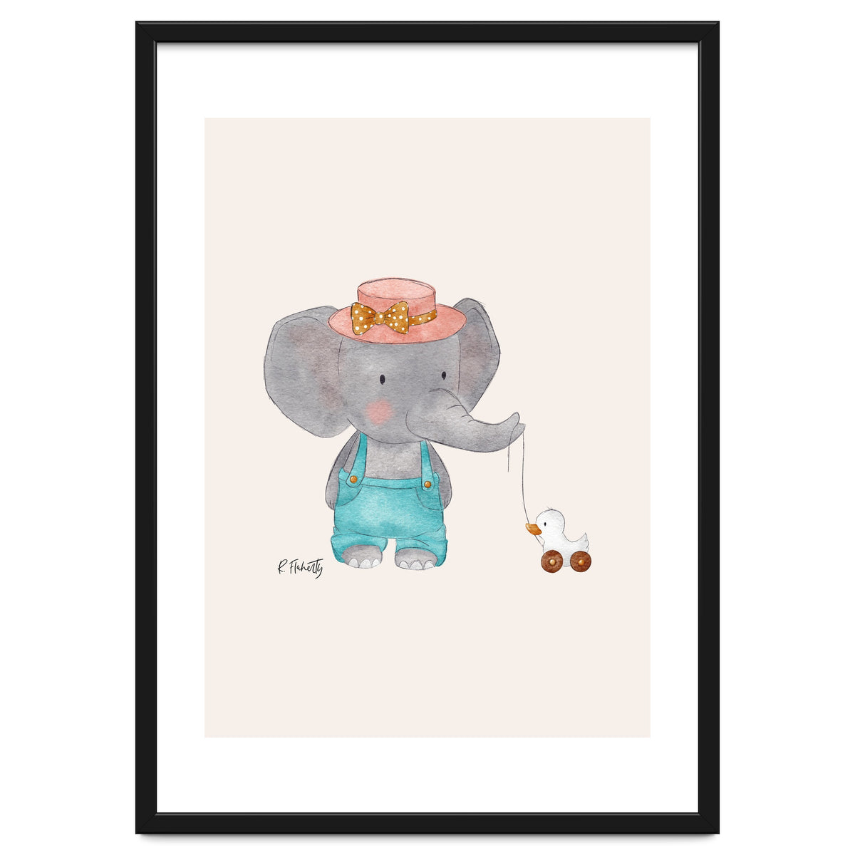 Baby Elephant And Duck