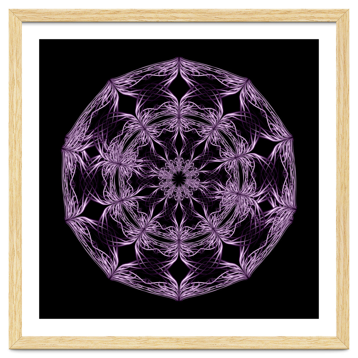 Mandala purple and black