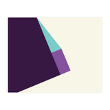 Geometric Shapes No. 42 -  lilac, blue & purple (Print Only) thumbnail
