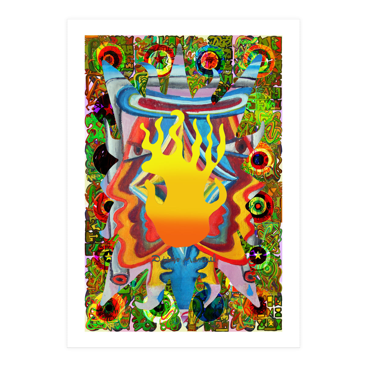 Fuego Y Graffiti 14 (Print Only)