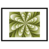 Abstract Optical Illusion Flower