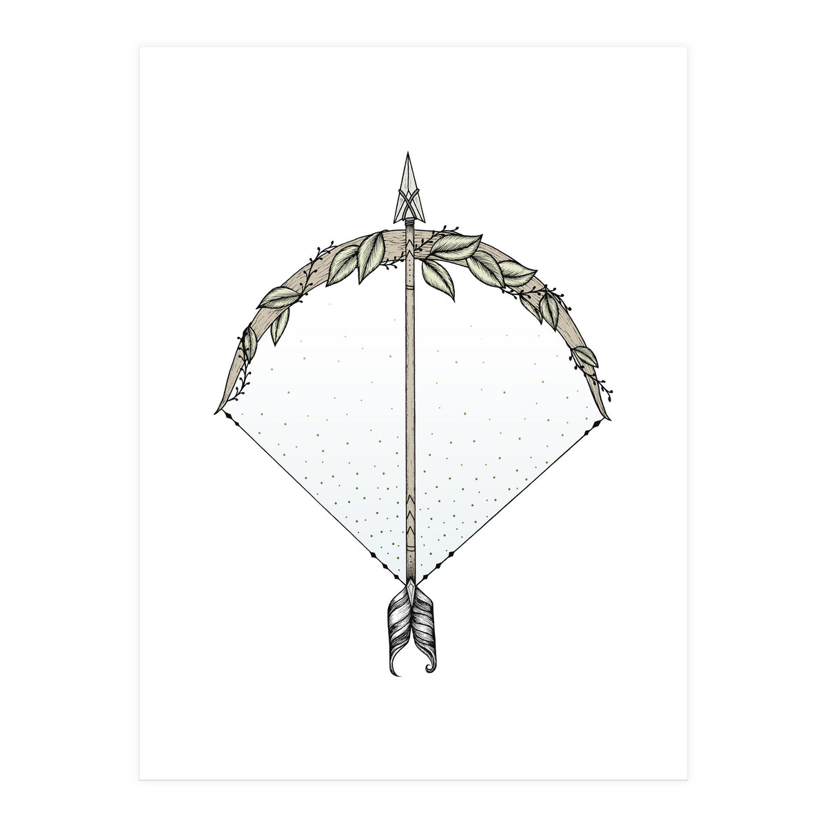 Bow And Arrow (Print Only)